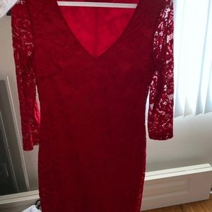 Guess red dress